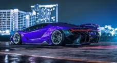紫色跑车汽车背景
