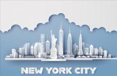旅行海报纽约城市插画