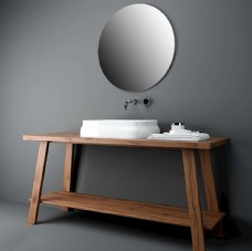 浴室镜洗手台