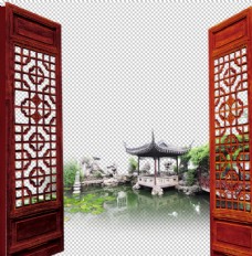 中式窗中式传统建筑窗框