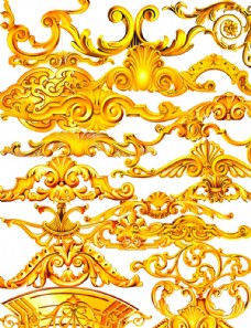 装饰花纹金色欧式花纹装饰