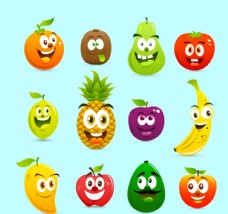猴卡通水果表情
