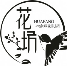 酒标志花店logo
