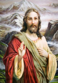 无框画基督耶稣上帝文化油画像